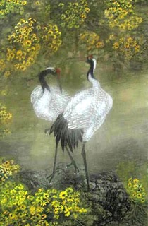 Chinese Crane Painting,60cm x 90cm,4358003-x