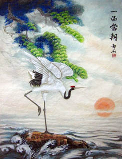 Chinese Crane Painting,60cm x 80cm,4700010-x