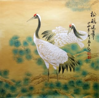 Chinese Crane Painting,69cm x 69cm,4734072-x