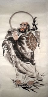 Chinese Da Mo Painting,66cm x 136cm,3348026-x