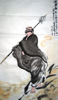 Chinese Da Mo Painting,48cm x 96cm,3748003-x