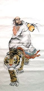 Chinese Da Mo Painting,66cm x 136cm,3751003-x