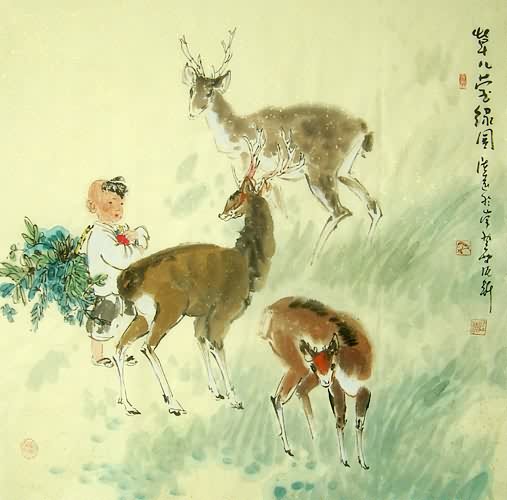 Deer,66cm x 66cm(26〃 x 26〃),4457006-z