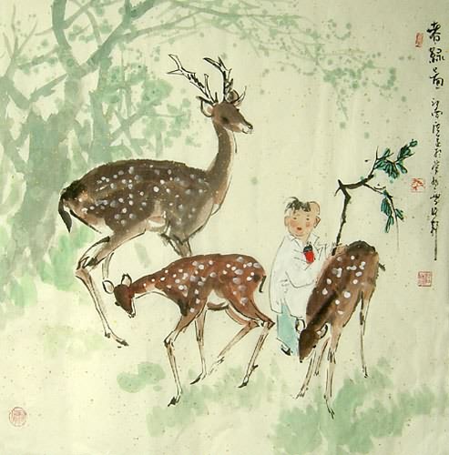 Deer,66cm x 66cm(26〃 x 26〃),4457007-z