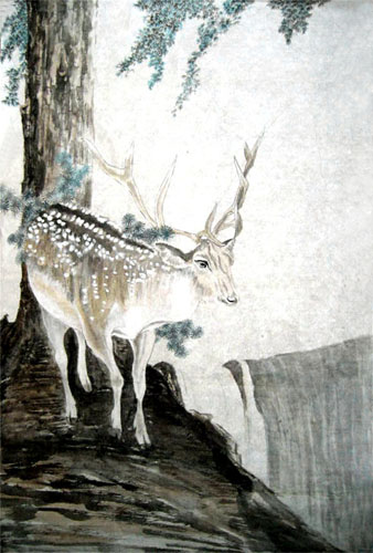 Deer,70cm x 100cm(27〃 x 39〃),4459001-z