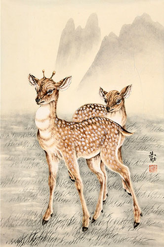 Deer,44cm x 68cm(17〃 x 27〃),gfl41198003-z