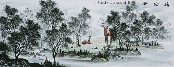 Deer,70cm x 180cm(27〃 x 70〃),kl41201011-z