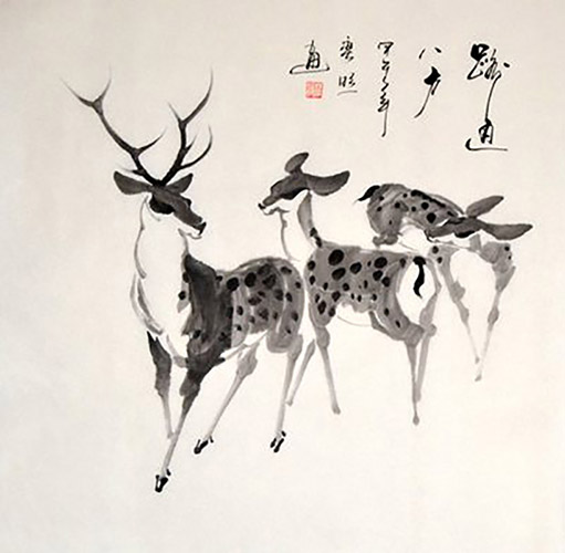 Deer,68cm x 68cm(27〃 x 27〃),sl41203004-z