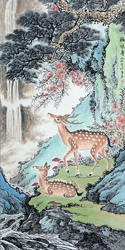 Deer,68cm x 136cm(27〃 x 54〃),szm41197001-z
