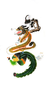 Chinese Dragon Painting,66cm x 130cm,4340005-x