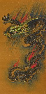 Chinese Dragon Painting,69cm x 138cm,4387005-x
