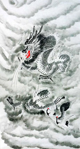 Dragon,55cm x 100cm(22〃 x 39〃),4449038-z