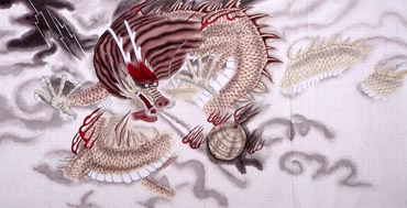 Chinese Dragon Painting,66cm x 130cm,4660004-x
