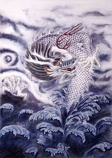 Chinese Dragon Painting,62cm x 92cm,4660005-x