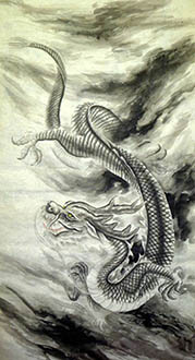 Chinese Dragon Painting,65cm x 134cm,4695136-x