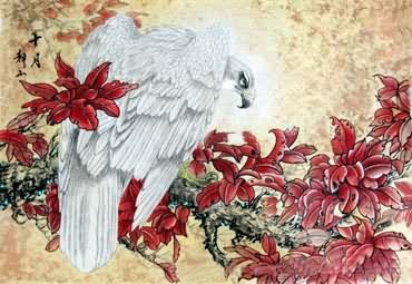 Chinese Eagle Painting,46cm x 69cm,4700044-x
