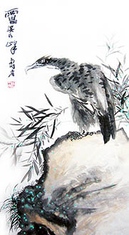 Chinese Eagle Painting,50cm x 100cm,zy41191004-x