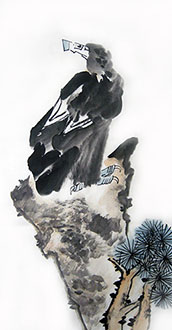 Chinese Eagle Painting,50cm x 100cm,zy41191007-x