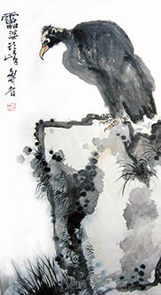 Chinese Eagle Painting,50cm x 100cm,zy41191010-x