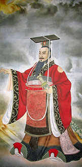 Chinese Emperor & Empress Painting,50cm x 100cm,3537012-x