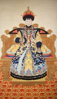 Chinese Emperor & Empress Painting,66cm x 120cm,3541028-x