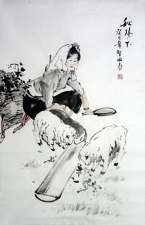 Chinese Ethnic Minority Painting,69cm x 46cm,3813023-x