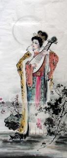 Chinese Famous Four Beauties Painting,56cm x 136cm,3336025-x
