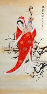 Chinese Famous Four Beauties Painting,66cm x 136cm,3713003-x