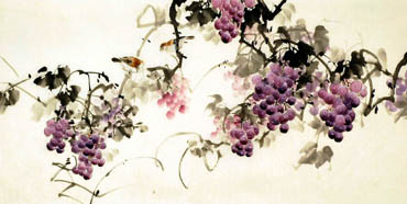Chinese Grape Painting,66cm x 136cm,2322019-x