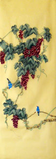 Chinese Grape Painting,42cm x 110cm,2336124-x