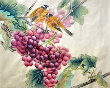 Chinese Grape Painting,45cm x 57cm,2416019-x