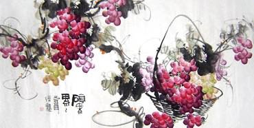 Chinese Grape Painting,66cm x 130cm,2469002-x
