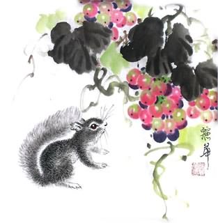 Chinese Grape Painting,33cm x 33cm,2485038-x