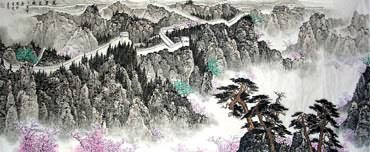 Chinese Great Wall Painting,70cm x 180cm,1027002-x