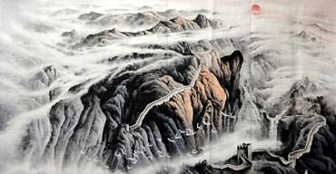 Chinese Great Wall Painting,120cm x 240cm,1038002-x