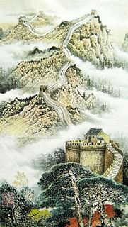 Chinese Great Wall Painting,66cm x 136cm,1084003-x