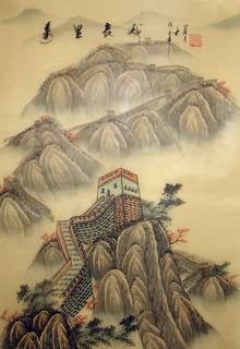 Chinese Great Wall Painting,40cm x 60cm,1336006-x