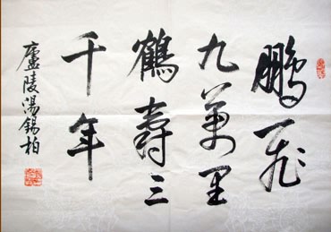 Chinese Health Calligraphy,69cm x 46cm,51015004-x