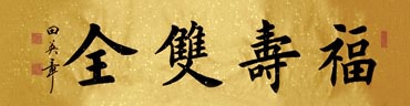 Chinese Health Calligraphy,34cm x 138cm,5901002-x