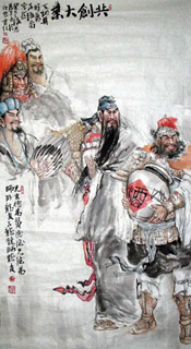 Chinese History & Folklore Painting,97cm x 180cm,3447011-x