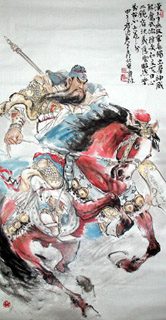 Chinese History & Folklore Painting,69cm x 138cm,3447012-x