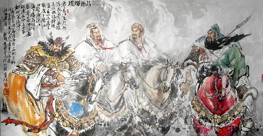 Chinese History & Folklore Painting,69cm x 138cm,3447068-x