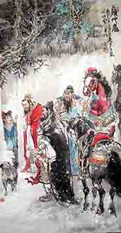 Chinese History & Folklore Painting,68cm x 136cm,3447162-x