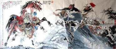 Chinese History & Folklore Painting,96cm x 240cm,3706005-x
