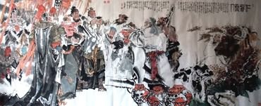 Chinese History & Folklore Painting,140cm x 360cm,3706006-x