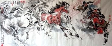 Chinese History & Folklore Painting,70cm x 180cm,3706007-x