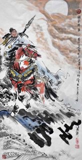 Chinese History & Folklore Painting,66cm x 136cm,3706008-x