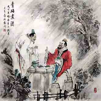 Chinese History & Folklore Painting,68cm x 68cm,lx31125024-x