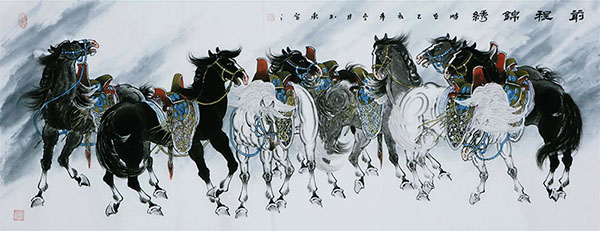 Horse,70cm x 180cm(27〃 x 70〃),4671024-z