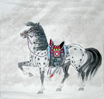 Chinese Horse Painting,66cm x 66cm,4720032-x